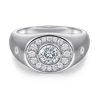 MuShan Sieraden 925 Sterling Zilveren Ringen Bands Ringen Bands Ring 7A Zirconia Valentijn Engagement Anniversary Vrouwen Gift