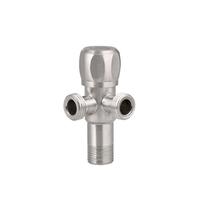 نوعية جيدة SUS 304 الفولاذ المقاوم للصدأ ثلاثة طريقة المرحاض توقف المياه/زاوية وقف صمام - Product Image 1