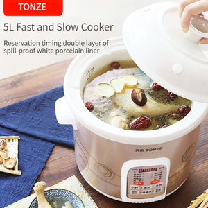 Tonze Nhỏ Thiết Bị Nhà Bếp Tự Động Kỹ Thuật Số Gốm Bên Trong Hầm Nồi Nấu Chậm Nồi Gốm Tùy Chỉnh Chậm Nồi - Product Image 2