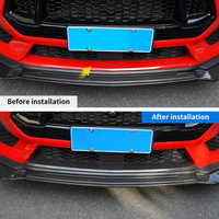 Shasha Accessoires extérieurs de voiture en fibre de carbone véritable Garniture inférieure du pare-chocs avant pour Ford Mustang S650 2024+