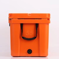 Glacière isotherme portable moderne personnalisée de haute qualité, en LLDPE rotomoulé, 55QT, étanche et réutilisable pour aliments et pêche