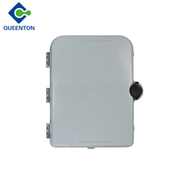 Boîtier de distribution de fibre optique extérieur ABS 16/24 cœurs, niveau de protection IP 65, boîtier terminal de fibre optique gris