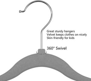 50+10 Pack Non-Slip Velvet <b>Hangers</b> Space Saving Modern Injection-Molded Plastic and Iron Material for Wardrobe - Product Image 2