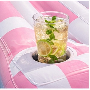 Isla Flotante Inflable de PVC de Lujo <span class=keywords><strong>para</strong></span> Varias Personas, con Respaldo y Portavasos - Product Image 4