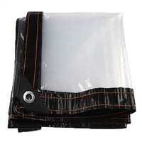 Bâche en polyester PE transparente 2mx3m, imperméable, pour jardin, plantes, gazebo, pergola, abri pour chien, fenêtre, pare-vent