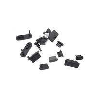 Prise en silicone anti-poussière pour port USB Type-C femelle, prise en silicone MicroUSB Android, vente en gros promotionnelle, prise pour téléphone portable