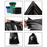 Sac en plastique noir de grande taille, petit sac à ordures emballé individuellement, collations de voiture, coquilles de melon, sac de rangement des ordures