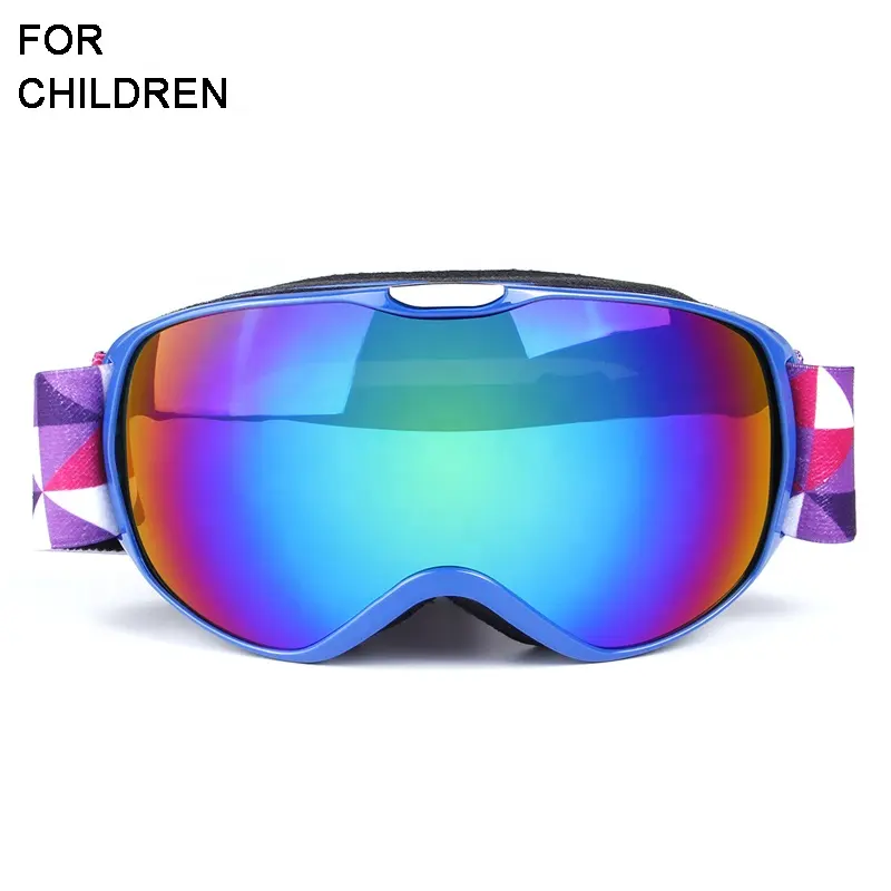 Pronto per la spedizione di sport Sulla Neve maschera attrezzature safty googles custom UV400 snowboard bambini occhiali da sci per bambini