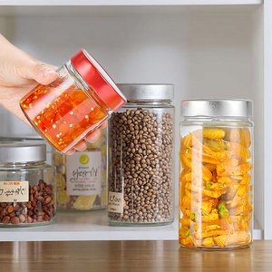 Chất lượng cao 220ml Vòng lọ thủy tinh với nắp cho mật ong mứt Sauce lưu trữ mứt <span class=keywords><strong>Jar</strong></span> - Product Image 4