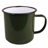 Tasse en émail rétro Style Souvenir, 240ml, tasse pour boire le café, ours ou le thé, pour le Camping et la randonnée
