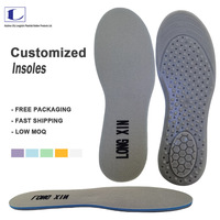 Semelles intérieures unisexes pour chaussures de sport, confortables, avec soutien de la voûte plantaire, amortissantes et désodorisantes