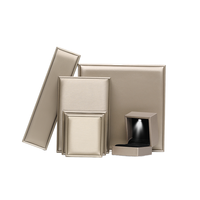 Boîte à bijoux en carton ondulé de luxe avec logo personnalisé, prix d'usine, emballage rigide écologique pour collier, bracelet, boucles d'oreilles, bague