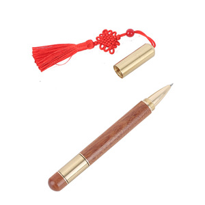 Sandalwood Artifact Red Wood Brass Signature Student Stress Relief Office <b>White</b>-collar Essential Advertising <b>Pen</b> - Product Image 5