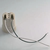 Support de lampe en porcelaine E27 personnalisé, socle à douille 220V avec vis, certifié CE, garantie de 2 ans pour l'éclairage intérieur/extérieur