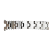 Bracelet de montre en acier inoxydable brillant à 3 maillons, fermoir tortue, bracelet fin en métal, bracelet de remplacement flexible pour montre à quartz