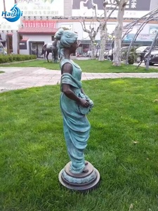 Statua di Bronzo a Grandezza Naturale di Ragazza Nuda Danzante per Decorazione di Giardini o Parchi - Product Image 6
