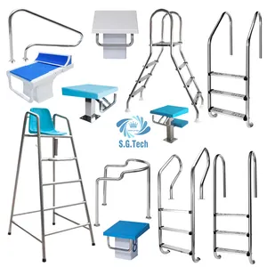 Fast Shipping Wholesale Full Set Swimming Pool Cleaning Tools Includes Plastic Filter and Ladder Manufacturer Supply Pool Access