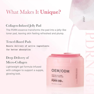 Cá hồi DNA pdrn Hồng Collagen mặt & cơ thể mặt nạ tùy chỉnh OME giai đoạn chế biến đệm không khí bông mảnh thạch Pad - Product Image 4