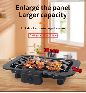 Parrilla Eléctrica para Kebab Sokany de 2200W, Plancha sin Humo para <span class=keywords><strong>Barbacoa</strong></span> en Interiores y Exteriores, Precio Económico - Product Image 5