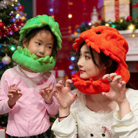 Nouveau Chapeau de Cosplay Tête de Dinosaure Créatif en Peluche Exosquelette Rembourré de Coton PP pour Spectacle d'Halloween