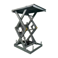 Nouvelle plateforme élévatrice fixe électrique hydraulique robuste en acier de qualité supérieure, élévateur à ciseaux pour le transport de marchandises, idéale pour les restaurants et les hôtels