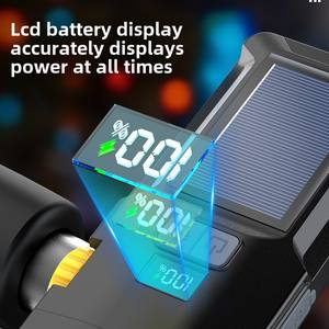 Luz de bicicleta impermeable, Faro de bicicleta, carga, LED con energía Solar, luces delanteras de bicicleta, accesorios de seguridad para ciclismo - Product Image 5