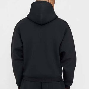 เสื้อฮู้ดดี้ผ้าฝ้ายทรงบ็อกซี่ แขนยาวแบบดรอปโชลเดอร์ ตัดเย็บแบบครอป ปักโลโก้  สำหรับผู้ชาย  ระบายอากาศได้ดี กันลม  แบบยูนิเซ็กซ์  หรูหรา - Product Image 2