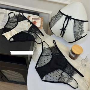 Bragas de mujer sexis de moda de malla suave con encaje de banda en la apertura de la pierna y la cintura - Product Image 4