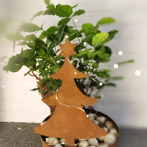ของตกแต่งงานฝีมือศิลปะภูมิทัศน์คริสต์มาสที่ทนทาน ของตกแต่งสวนบ้านที่มีเอกลักษณ์ ทำจากโลหะคุณภาพสูง - ของขวัญวันหยุด - Product Image 2