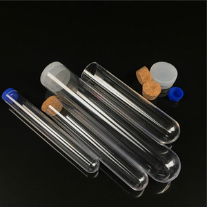 IBELONG 실험실 PS 플라스틱 화학 소변 18x105mm 테스트 튜브 코르크 마개 의료용 - Product Image 2