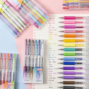 Wholesale Creative 0.5mm Gel Pen Morandi Color Neutral Pen Box 6 Sets Color Gel Ink Pen Stationery Office Supplies - Product Image 1