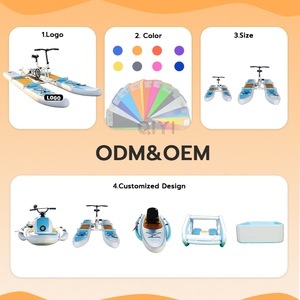 <span class=keywords><strong>Bicicleta</strong></span> Acuática Inflable de PVC, Comercial, Eléctrica, Individual o Doble, para Deportes Acuáticos y Ejercicio en el Agua - Product Image 2