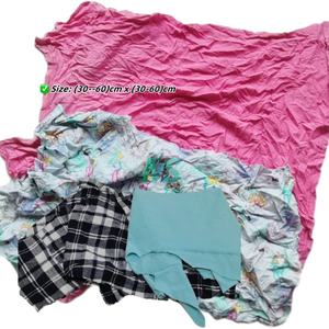 Chiffons absorbants industriels pour voitures et vêtements de nettoyage Essuie-glaces en coton récupéré Produit de déchets textiles - Product Image 3