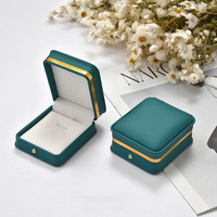 Boîte à bijoux imprimée personnalisée, cuir de luxe, haut de gamme, petit cercueil, bijoux, coffret cadeau