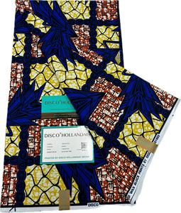 Tela <span class=keywords><strong>de</strong></span> Algodón Encerado a Mano Genuina <span class=keywords><strong>de</strong></span> la <span class=keywords><strong>Marca</strong></span> DISCO, Estilo Pagne Africano Tradicional Étnico, para Prendas Culturales, Suministro al por Mayor - Product Image 1