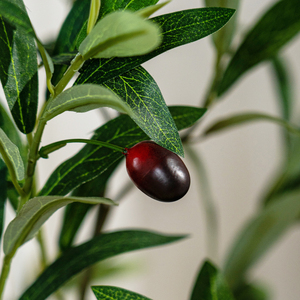 شجرة زيتون اصطناعية كبيرة ورقة اللبخ شجرة خشب حرير العشب البلاستيك محاكاة المنزل المناظر الطبيعية الزخرفية في الهواء الطلق منزل بوعاء - Product Image 2