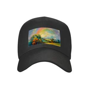 Sombrero de camionero con aleros curvos personalizable con imagen personalizada y patrón bordado de color sólido hecho de algodón y poliéster para pesca de negocios - Product Image 1