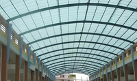 Plaques ondulées en FRP durables de l'usine RUNLIN, panneau d'éclairage, tuiles de toit transparentes - résistantes aux intempéries, haute résistance, garantie de 5 ans
