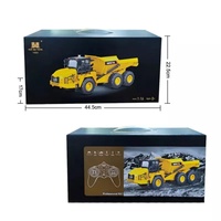 SJY-1553 Camión Volquete Metálico a Control Remoto de 10 Canales, Escala 1:16, Nivel Experto, Listo para Usar, Vehículo RC con Cable USB, para Interiores y Exteriores