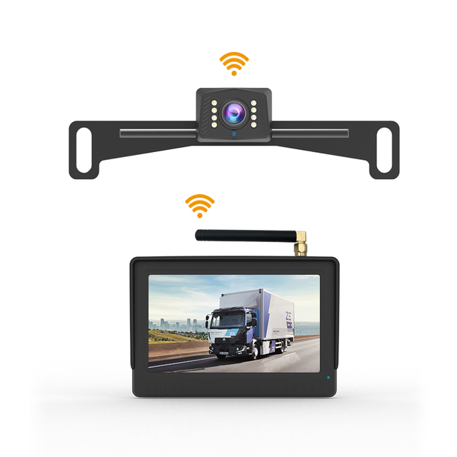 Reverse Parking Rear View System 4.3inch Monitor with Car Reversing Camera with Night Vision for All Vehicle