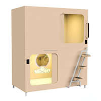 Lit superposé capsule moderne en bois massif écologique, tout inclus, durable, pour auberge de jeunesse et école - Meilleures ventes