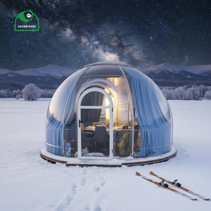 Casa Domo de Policarbonato de 6m, Casa Domo Transparente, Casa Burbuja de PC para <span class=keywords><strong>Glamping</strong></span> de Lujo y Acampadas al Aire Libre - Product Image 1
