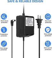 Adaptateur secteur linéaire 48W 24V AC 2A avec prise US, certifié CE ROHS 50/60Hz pour caméras de vidéosurveillance et produits électroniques