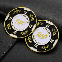 Kotak kertas tampilan Souvenir koin peringatan chip permainan Enamel lembut koin Token kustom kualitas baik Set kerajinan logam