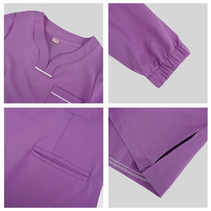 מדים רפואיים בהתאמה אישית לסיטונאות OEM לנשים, חלוקים רפואיים, בגדי עבודה סטרץ', ביגוד רפואי מט - Product Image 5