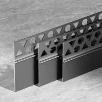 Plinthe Moderne Flexible en Alliage d'Aluminium, Profilé de Plinthe Courbé pour Décoration Murale Incurvée