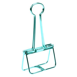 モダンな人気オフィス文具スクエア春ロングテールバインダークリップレインボーカラー学校用金属クリップ - Product Image 6