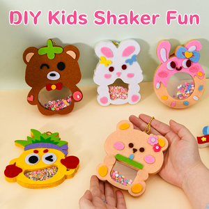 Kit de Manualidades Educativo para Hacer Adornos - Juguete de Arte con Cuentas y Colgantes de Animales de Tela Hechos a Mano para Actividades Escolares y de Fiesta para Niños - Product Image 3