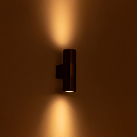 Intérieur IP65 Twin Spot 2*6W supérieur et inférieur en aluminium lampe décorative à montage mural à LED lampe de lit à LED montée en surface