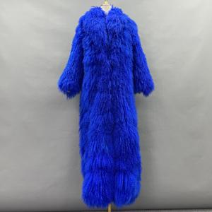 <strong>Floor</strong> <strong>Length</strong> Women and Men Mongolian Long Hair Sheep Fur <strong>Coat</strong> - Product Image 5